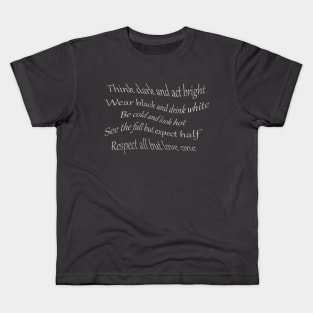 Think black Kids T-Shirt